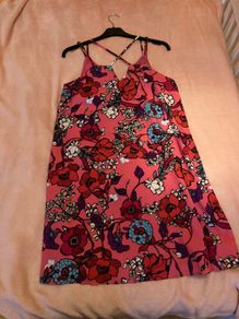 River Island pink mini dress