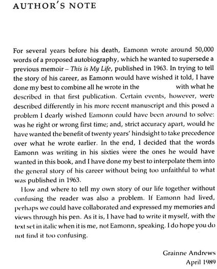 For Ever And Ever, Eamonn - The Public And Private Life Of Eamonn Andrews.
