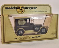 Matchbox Y-5 1927 Talbot Models of yesteryear Diecast Model Wright Layman & Umney LTD