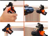BRAND NEW Carpenters Right Angle Clamp 60/90/120 Degree Right Angle Clamp Woodworking Fixing Clips Picture Frame Corner Positioning Tools