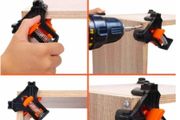 BRAND NEW Carpenters Right Angle Clamp 60/90/120 Degree Right Angle Clamp Woodworking Fixing Clips Picture Frame Corner Positioning Tools