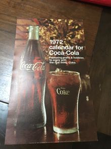 Coca Cola 1972 Calendar