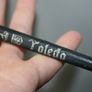 Vintage Miniature Toledo Damascene Sword Letter Opener 1960's Brass and Steel - 9" Image 2