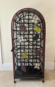 Vintage Mexican wine rack