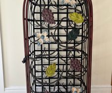 Vintage Mexican wine rack