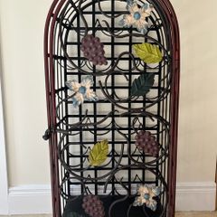 Vintage Mexican wine rack