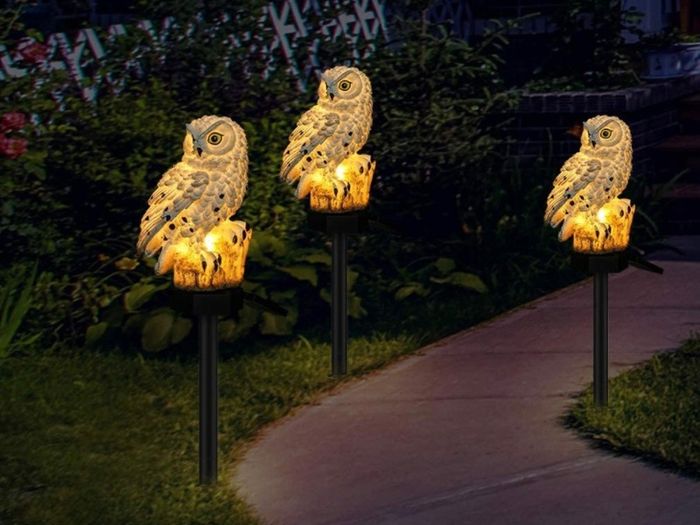 Owl Shape Light LED Solar Garden Light Owl Lawn Lamp Waterproof Solar Led Lights Outdoor Lighting Night Light Decorative Home Garden (FREE POSTAGE)