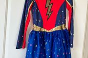 New superhero fancy dress costume girls age 11-12 yrs