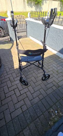 Tall standing mobility walker