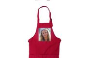 Personalised Apron and Chef Hat - Kids Baking Set - Red