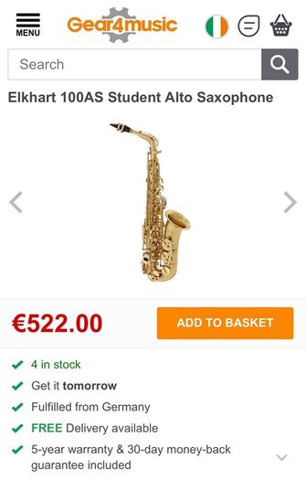 Saxophone Elkhart 100AS