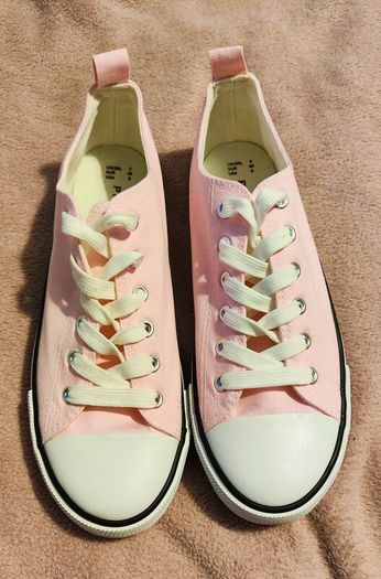 Light Pink Canvas Sneakers size 40
