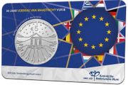 Netherlands 5 euro 2022. The Maasstricht Treaty. Coincard. Uncirculated.