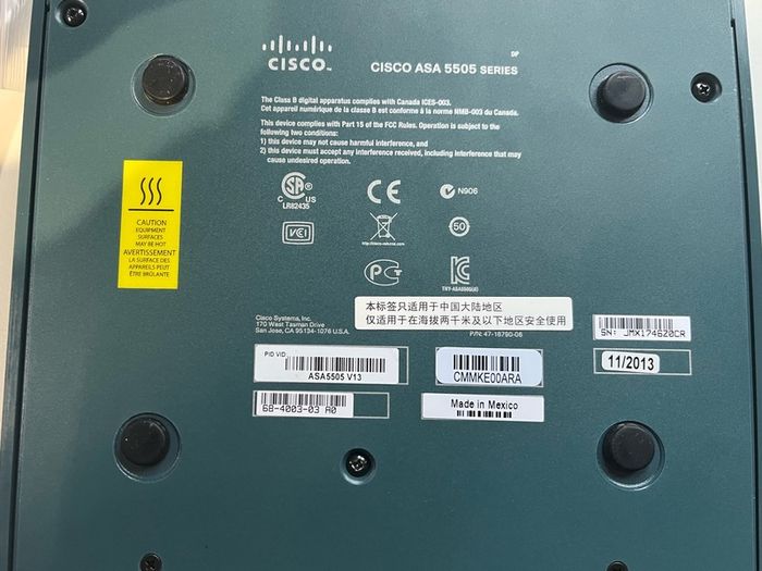 Cisco ASA 5505 v13 with PSU