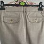 trousers Bnwt gap beige herringbone check trousers wide leg us8 uk12 Image 9