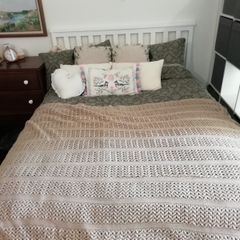Double bed with mattress