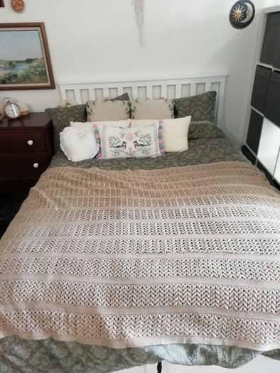 Double bed with mattress