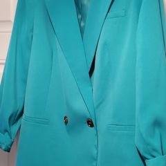 blazer size 16 teal green small mark see photo