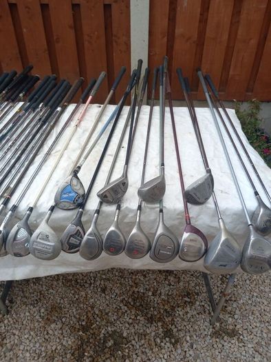 A selection of Golf clubs. Right handed clubs