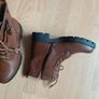 DejaVu Brown Ankle Boots - Faux Leather Image 5