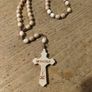 handmade wooden rosary from Medjugorje featuring a cross with the town's name engraved on it. New never used Image 4