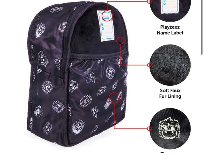 Playzeez backpack monkey