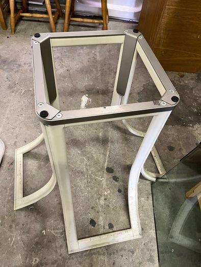 Glass topped Dining table