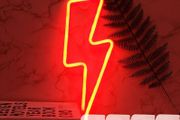 Neon Sign Lightning Bolt LED Neon Light for Wall Decor, Neon Light Signs Battery or USB Powered Neon Night Light for Room Light up Christmas, Neon Wall Sign Neon Lamp for Bedroom