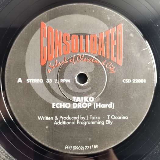 Taiko - Echo Drop - Consolidated Records - QUALITY 90s House Dublin CLASSIC!