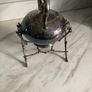 silverplate tea pot with stand Image 8