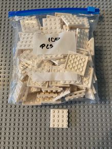 lego 4x4 Flat Piece White bag of 100