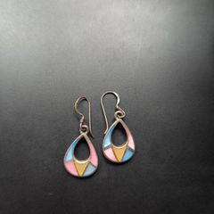 silver earrings