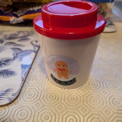 Christmas plastic cup with lid