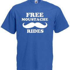 Free Moustache Rides  Mens funny rude t-shirts