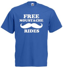 Free Moustache Rides  Mens funny rude t-shirts