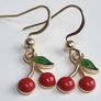 Cherry earring gold Image 3