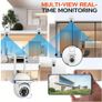 1080P HD WiFi Security Camera - Versatile Indoor-Outdoor Use, Long-Distance Night Vision with 355 dagree Intercom, Dual-Way Audio, AI Motion Detection Image 2