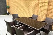 7 Pcs Rattan Dining Set