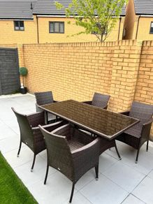 7 Pcs Rattan Dining Set