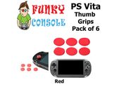 PS Vita 1000 2000 Silicone Analog Thumb Stick Grips Caps Red PSP Red