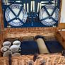 Vintage Wicker  Picnic Basket with 6 person setting Image 6