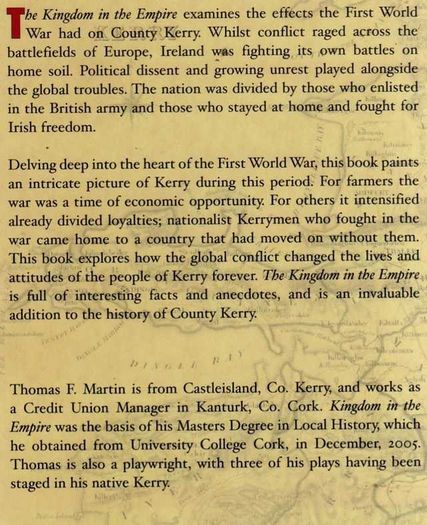 The Kingdom In The Empire - A Portrait Of Kerry During World War One.