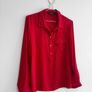 Pre Owned Dorothy Perkins Red Roll-Sleeve Blouse Image 2