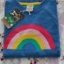 frugi rainbow jumper dress 4-5y Image 3