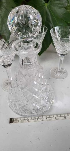 Waterford Crytal Decanter and 3 Matching Glasses