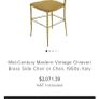 Rare Chiavari Solid Brass Crown Side Chair1950s Image 7