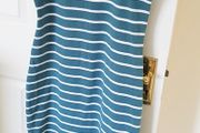 Green and White Striped Dress - Size 8-10