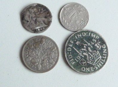 English silver coins