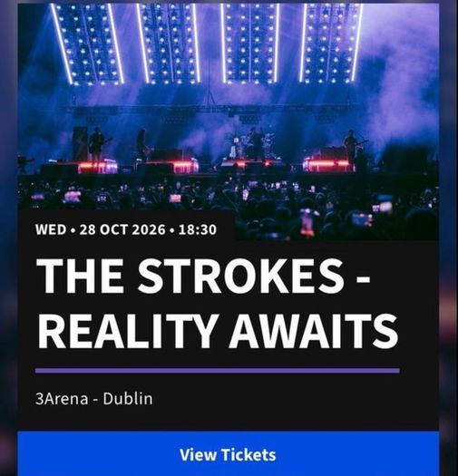 The Strokes 2x tickets