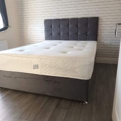 Double bed set (Bed frame headboard and mattress)